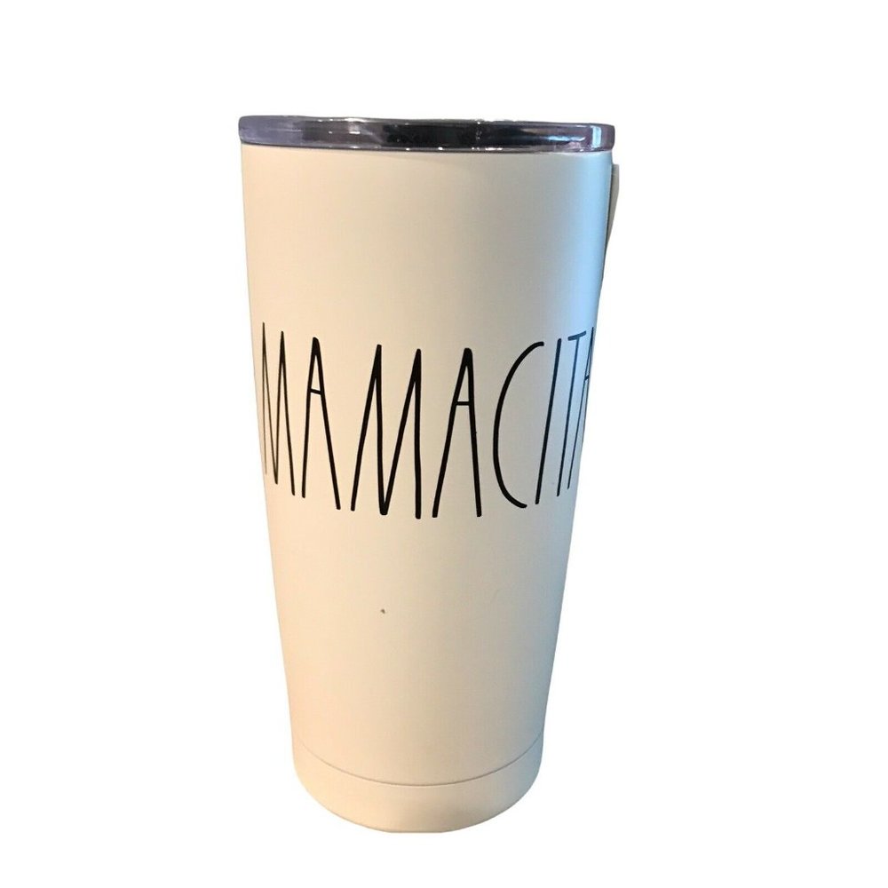 Rae Dunn MAMACITA Insulated Black/Ivory Stainless